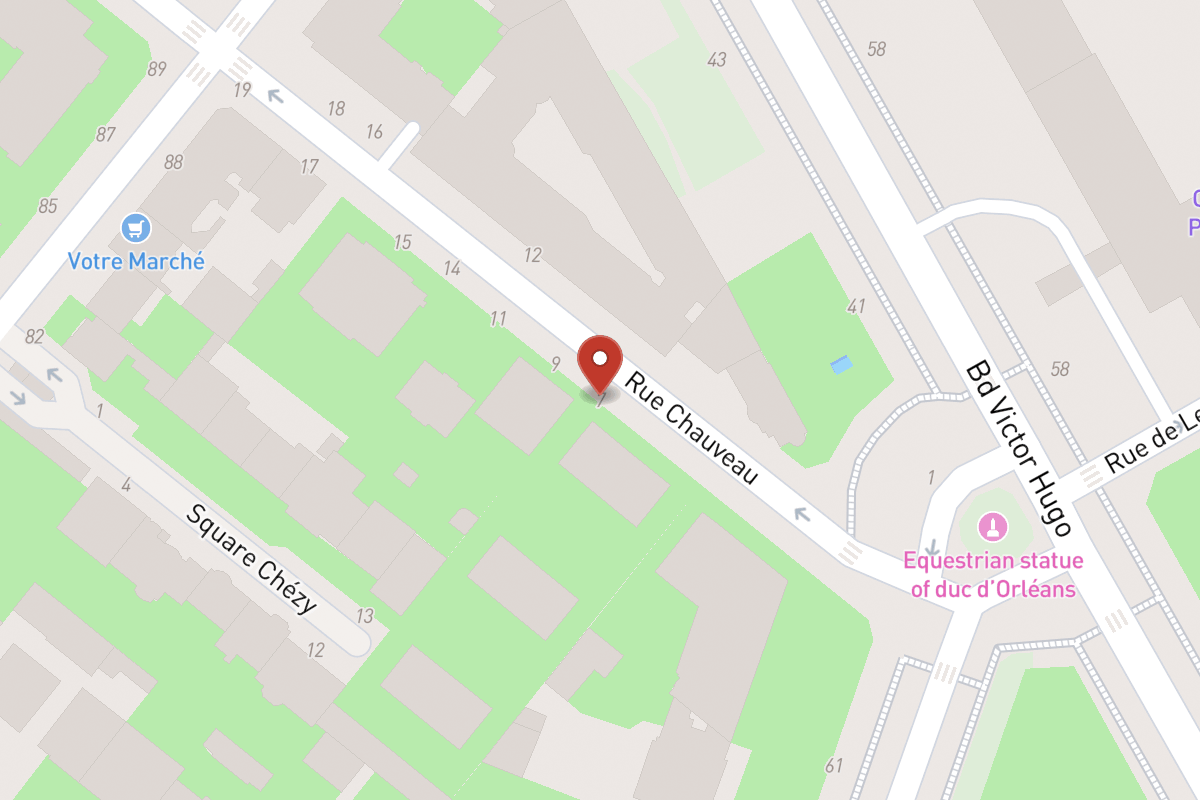 Plan de situation — 7 Rue Chauveau