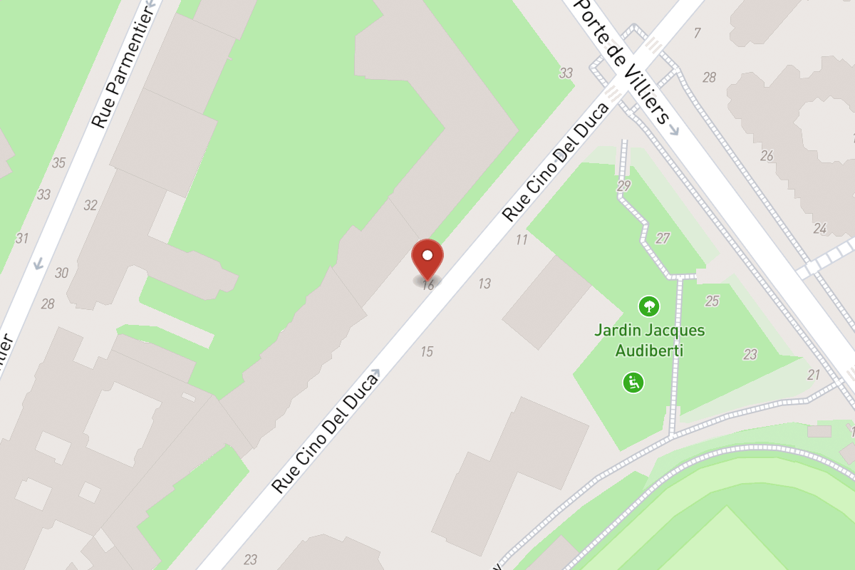 Plan de situation — 16 Rue Cino Del Duca