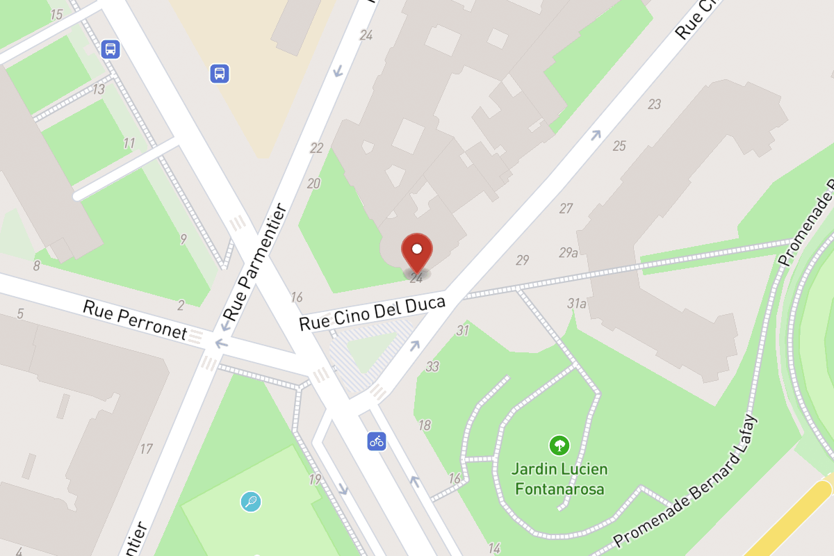 Plan de situation — 22 Rue Cino Del Duca