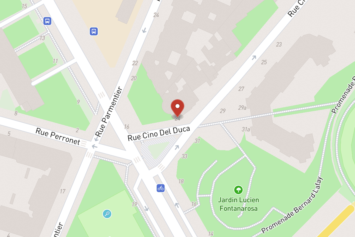 Plan de situation — 24 Rue Cino Del Duca