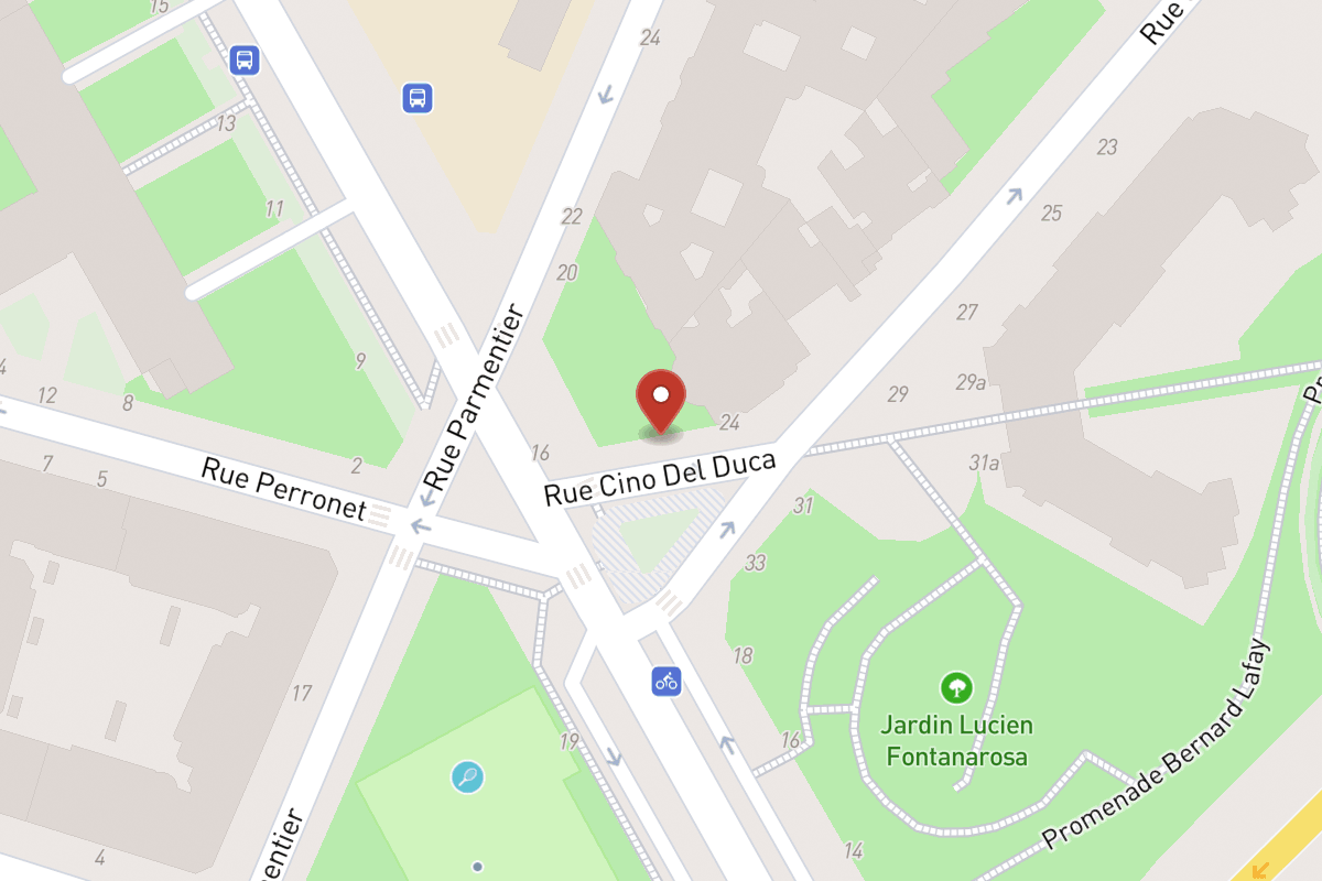Plan de situation — 32 Rue Cino Del Duca