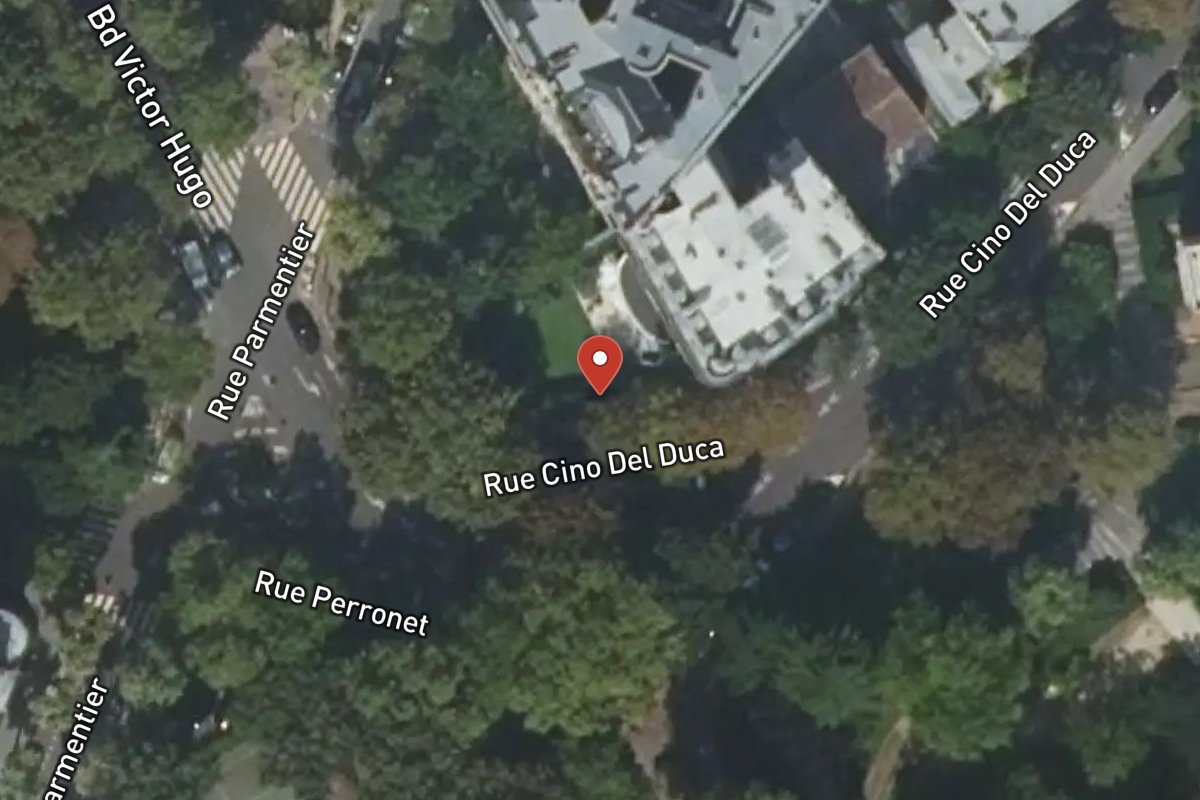 Vue satellite — 32 Rue Cino Del Duca