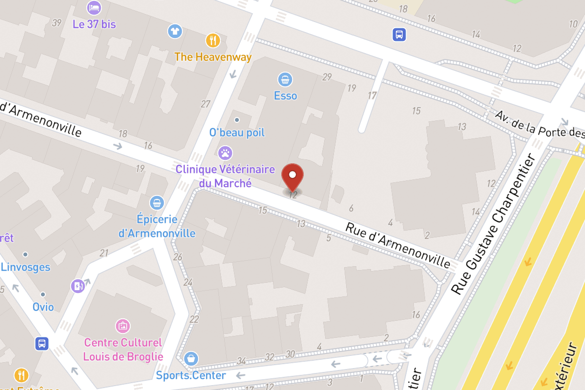 Plan de situation — 12 Rue d'Armenonville