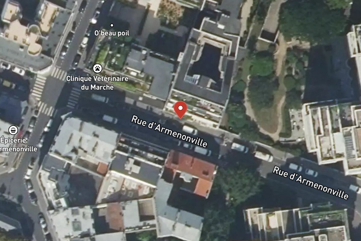 Vue satellite — 12 Rue d'Armenonville