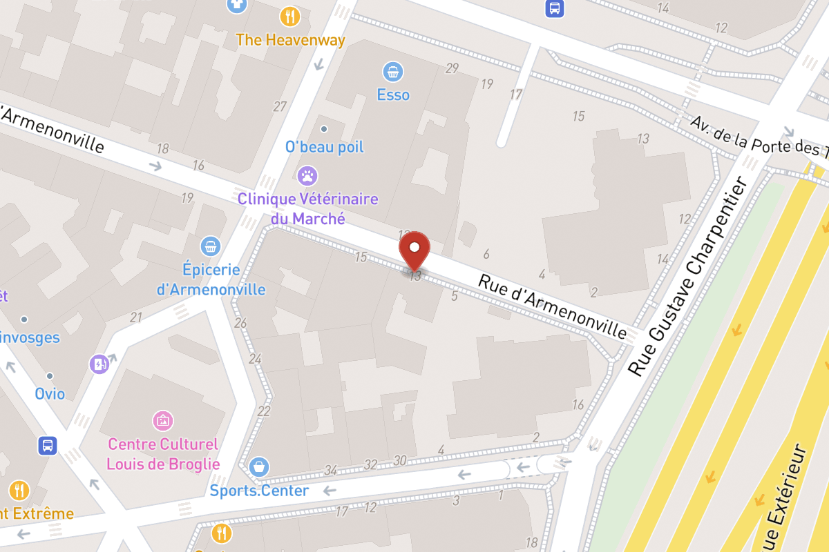 Plan de situation — 13 Rue d'Armenonville