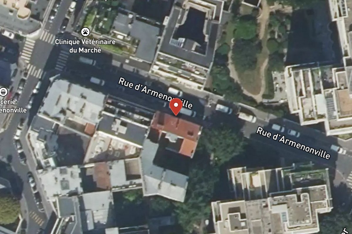 Vue satellite — 13 Rue d'Armenonville
