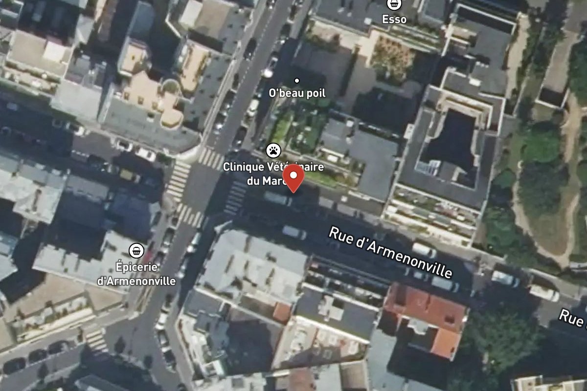 Vue satellite — 14 Rue d'Armenonville