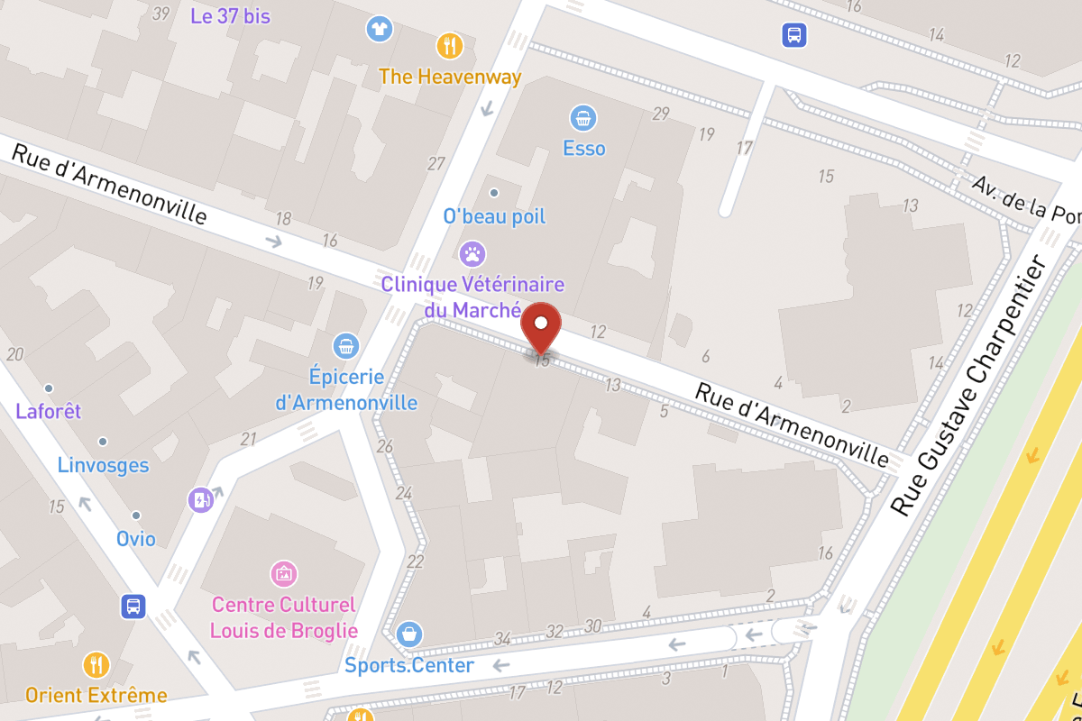 Plan de situation — 15 Rue d'Armenonville