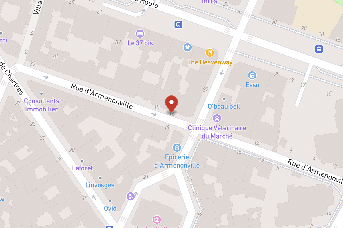 Plan de situation — 16 Rue d'Armenonville