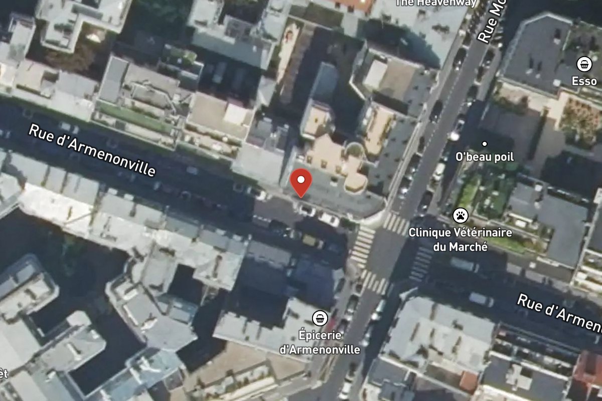 Vue satellite — 16 Rue d'Armenonville