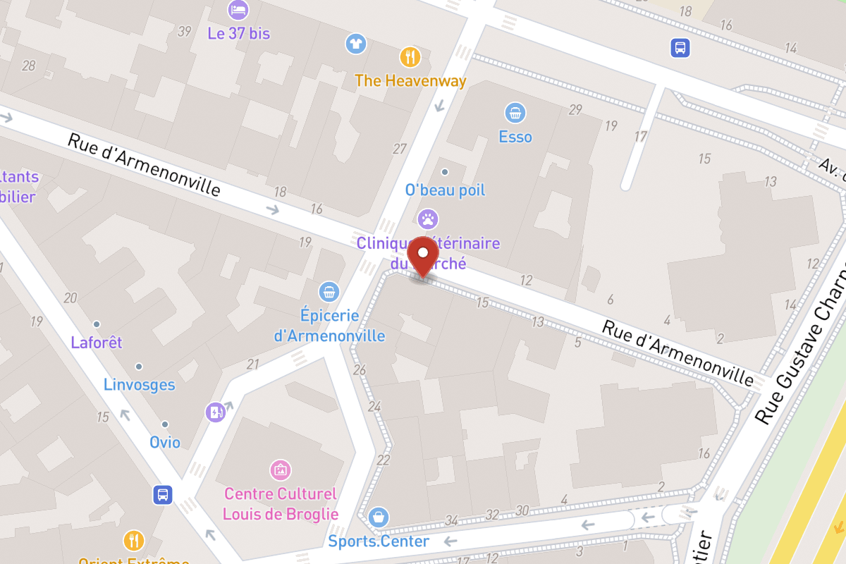 Plan de situation — 17 Rue d'Armenonville