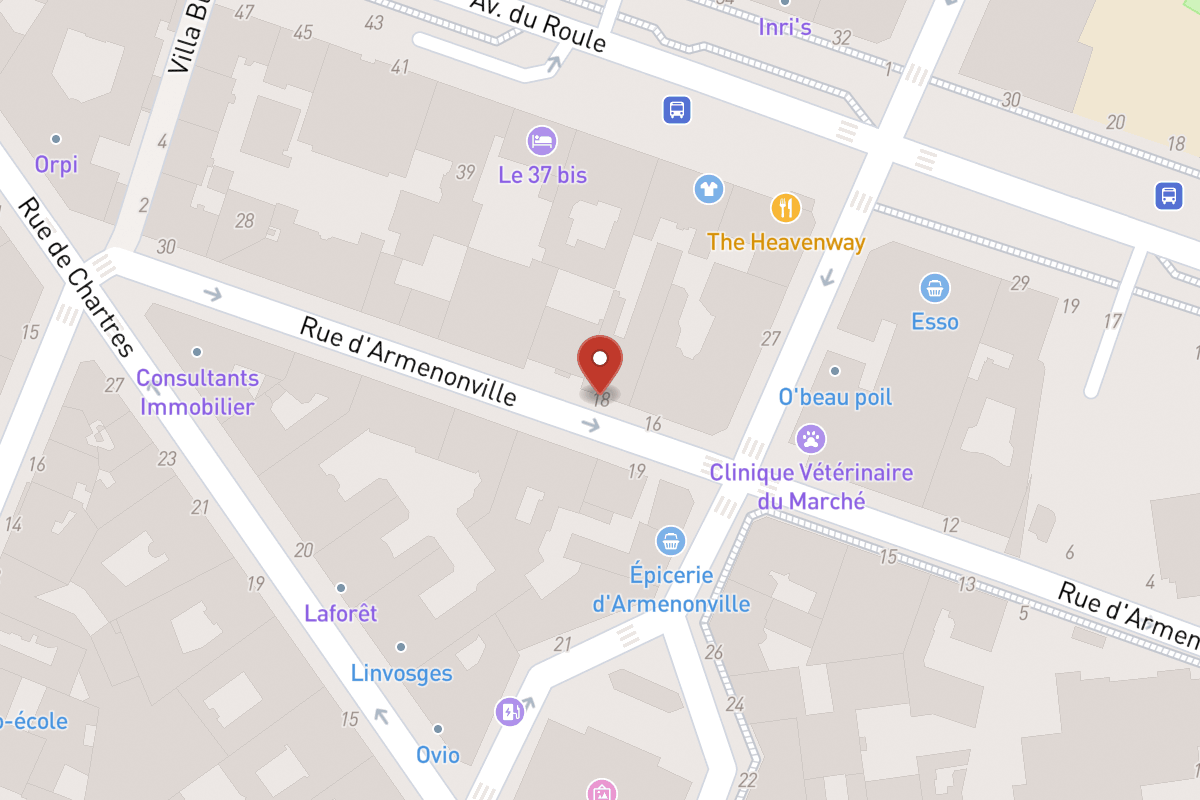 Plan de situation — 18 Rue d'Armenonville
