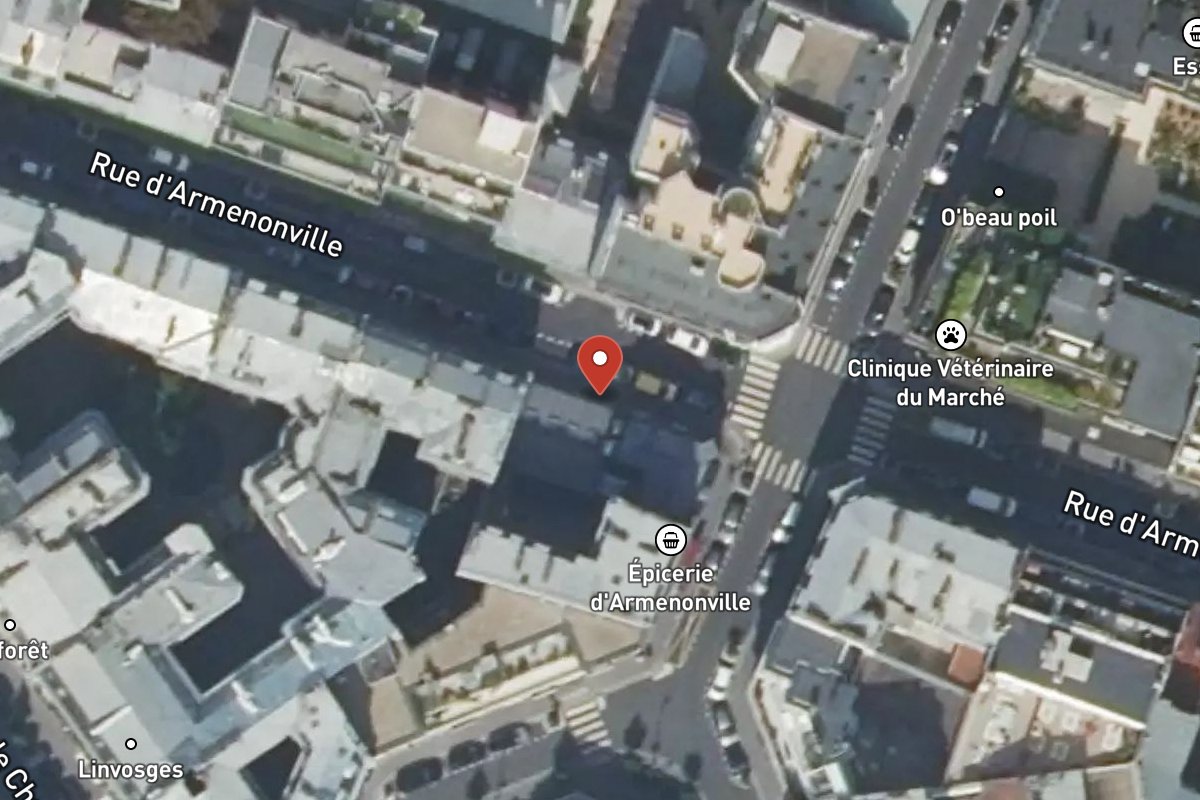 Vue satellite — 19 Rue d'Armenonville