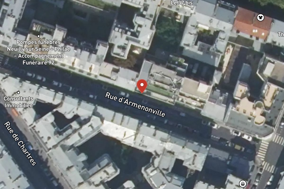 Vue satellite — 20BIS Rue d'Armenonville