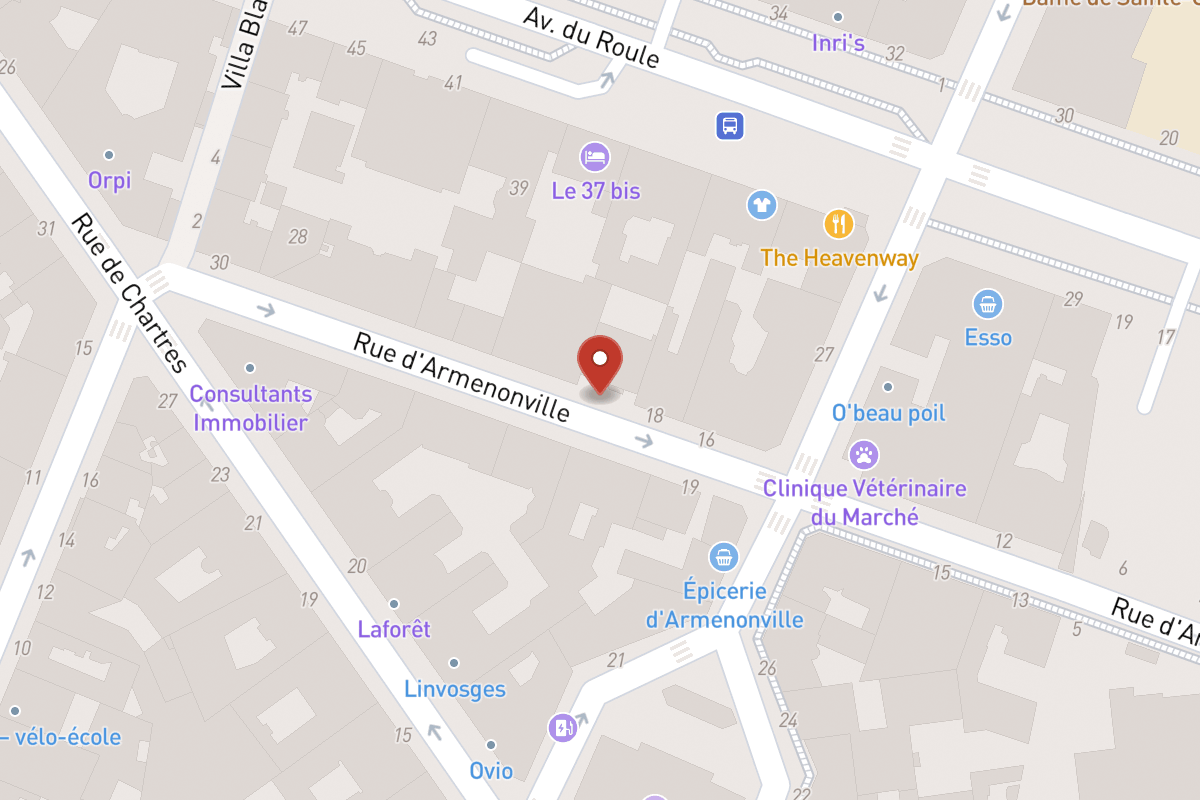 Plan de situation — 20 Rue d'Armenonville
