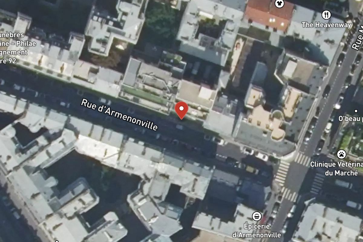 Vue satellite — 20 Rue d'Armenonville