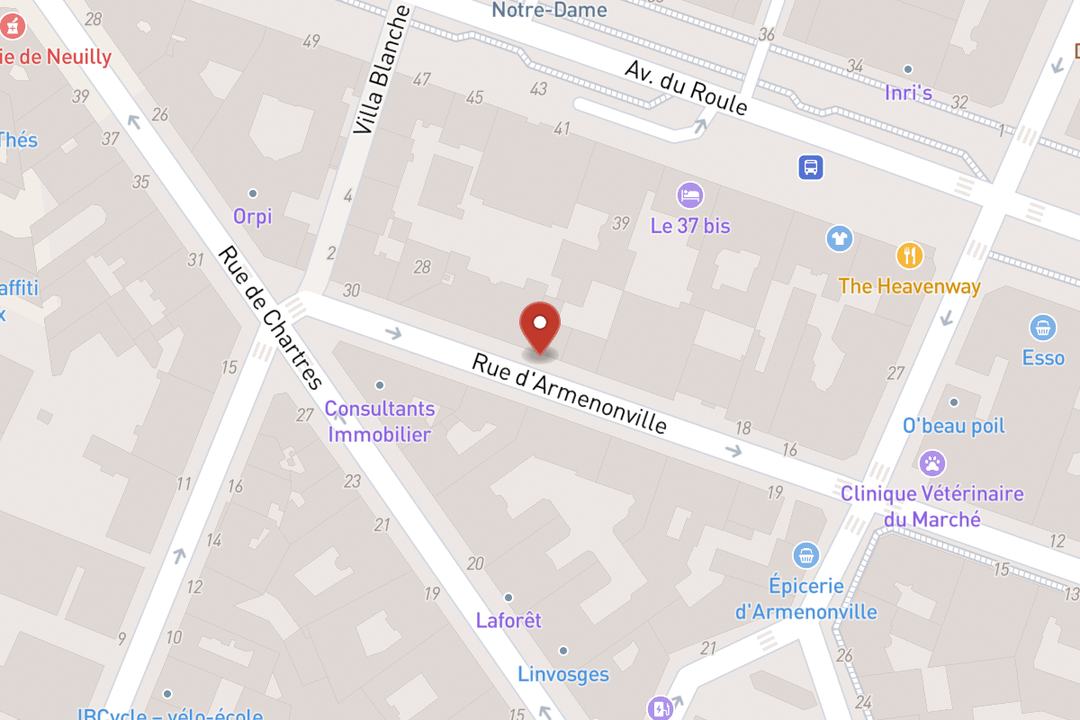 Plan de situation — 24 Rue d'Armenonville