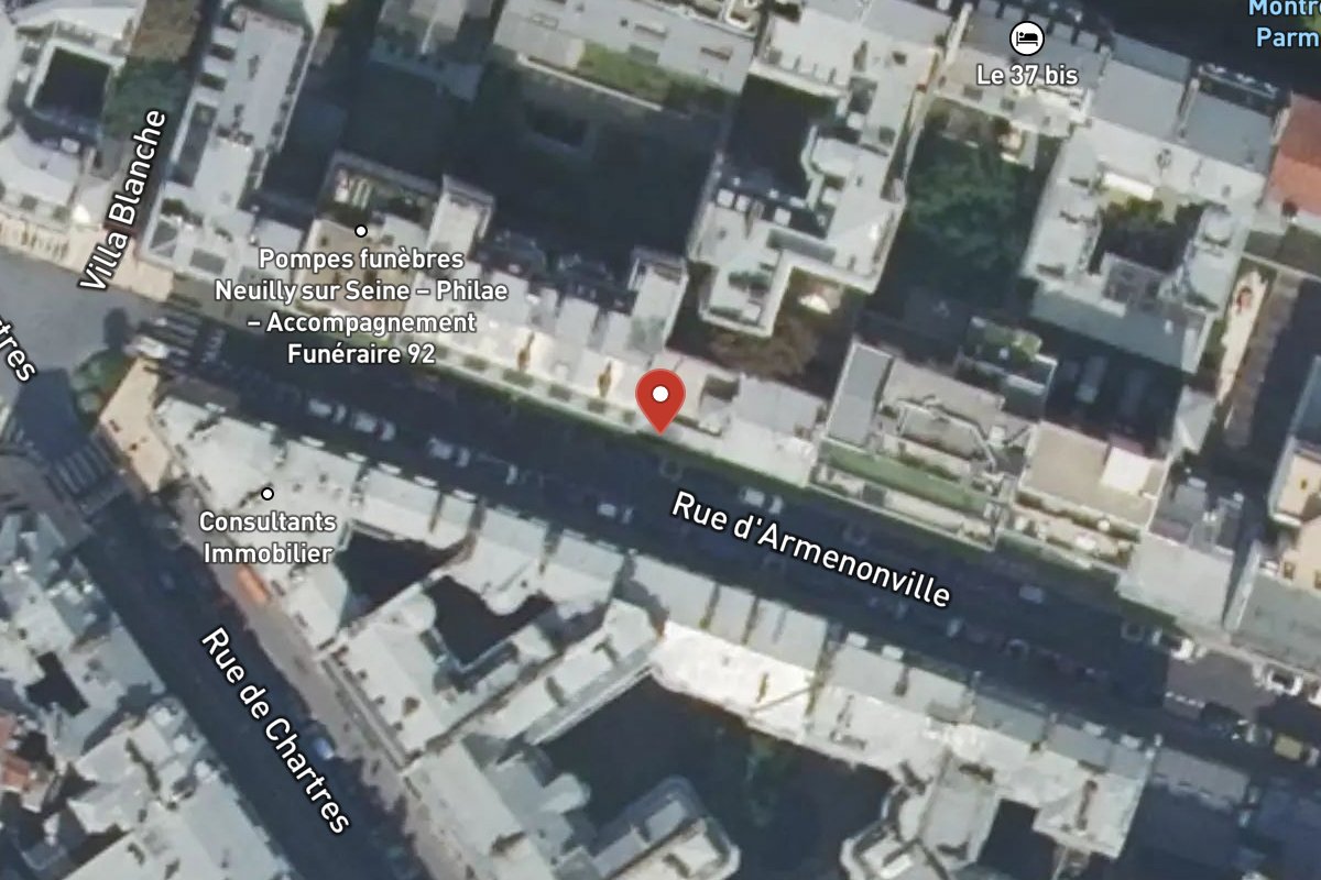Vue satellite — 24 Rue d'Armenonville