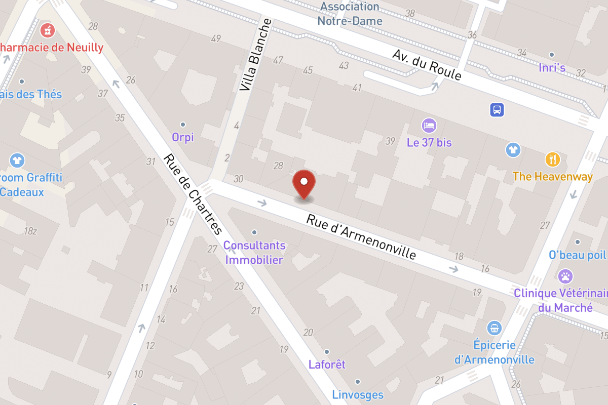Plan de situation — 26 Rue d'Armenonville