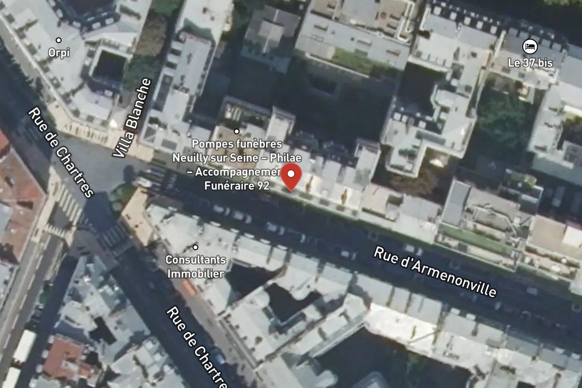 Vue satellite — 26 Rue d'Armenonville