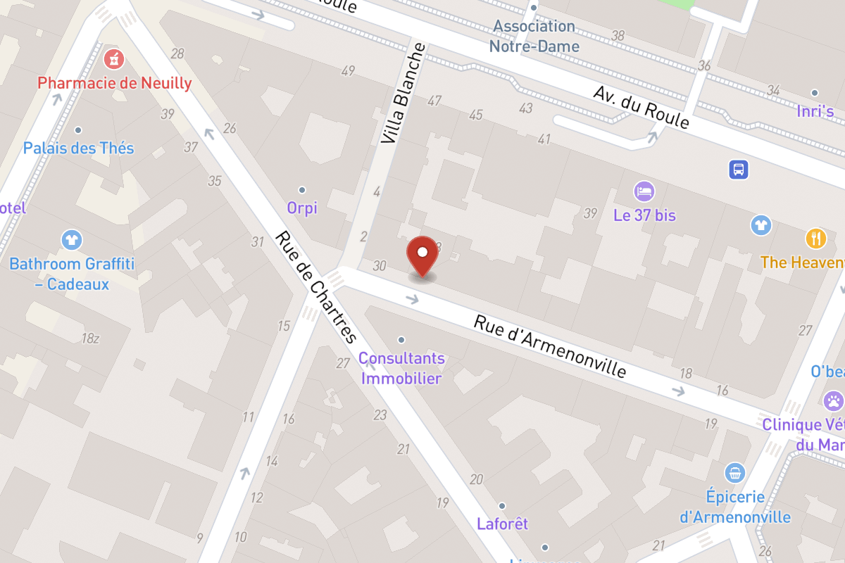 Plan de situation — 28 Rue d'Armenonville