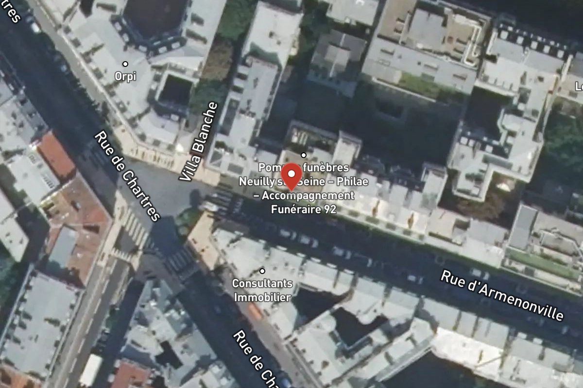Vue satellite — 28 Rue d'Armenonville