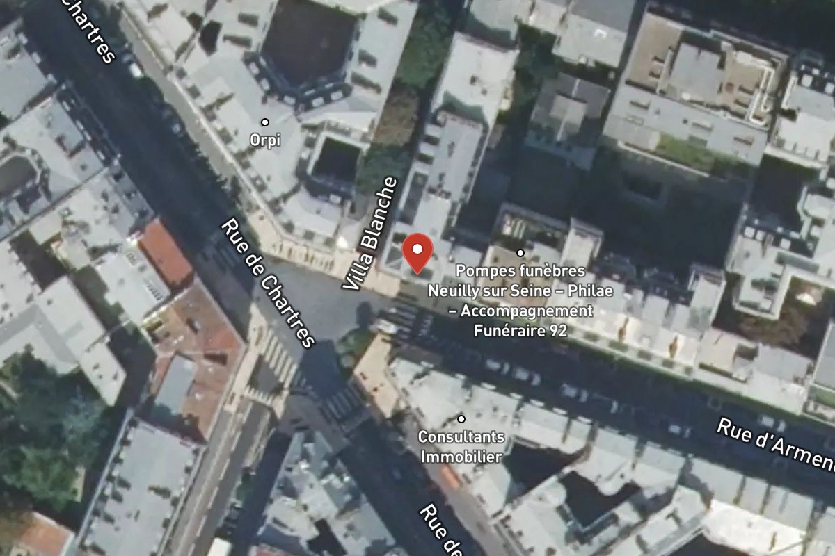 Vue satellite — 30 Rue d'Armenonville
