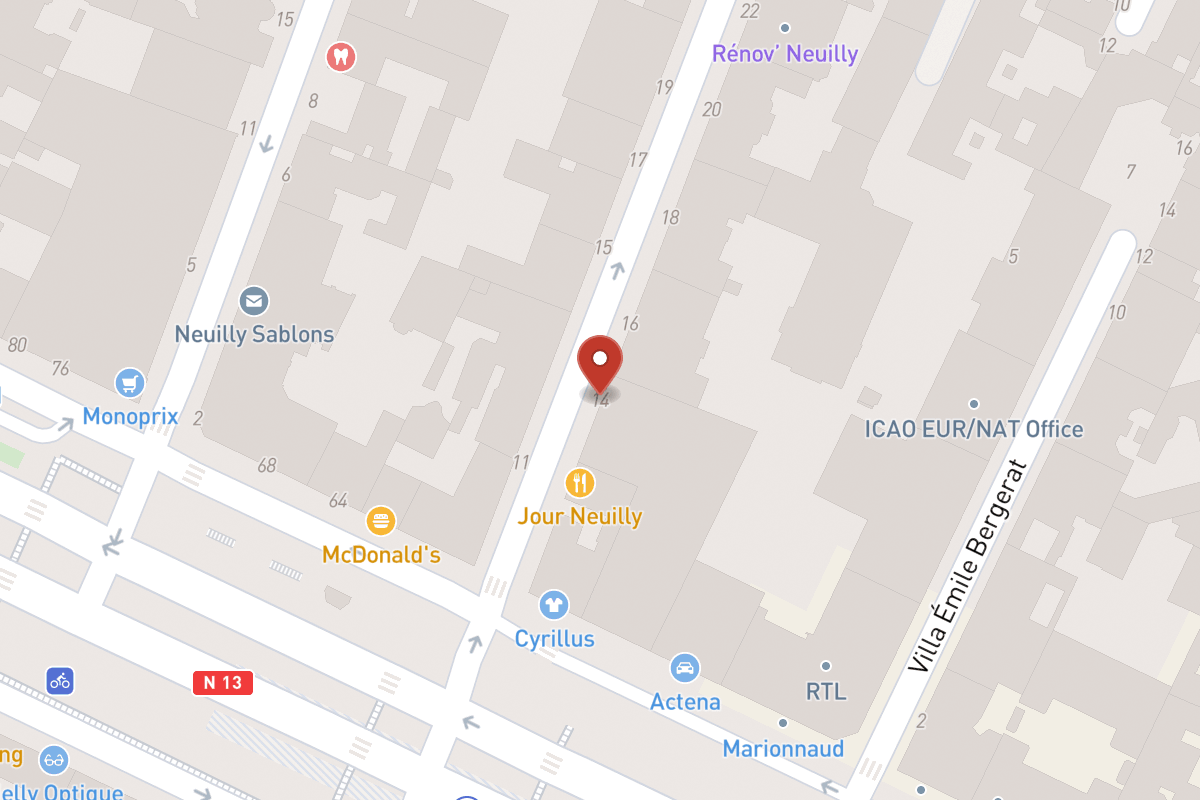 Plan de situation — 14 Rue d'Orléans