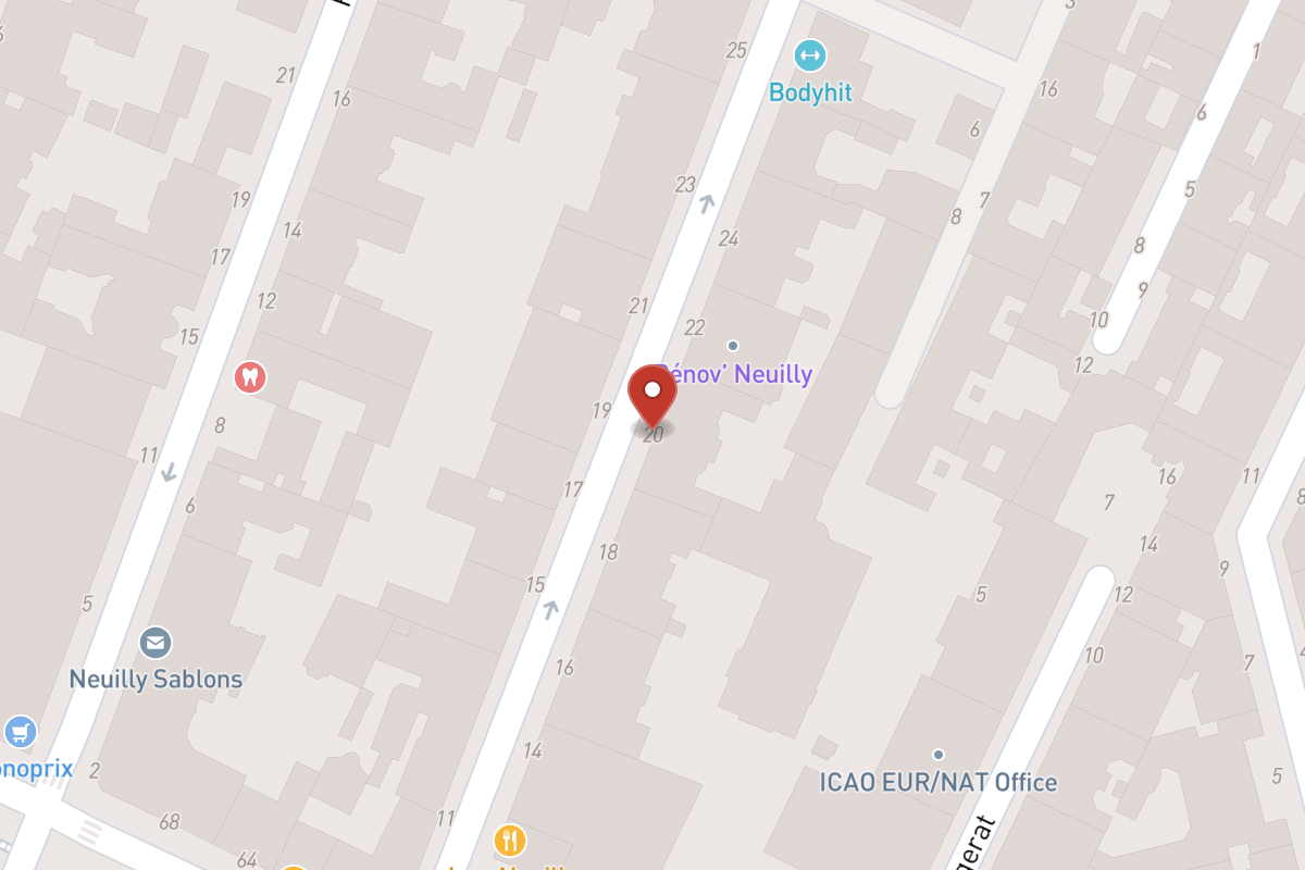 Plan de situation — 20 Rue d'Orléans