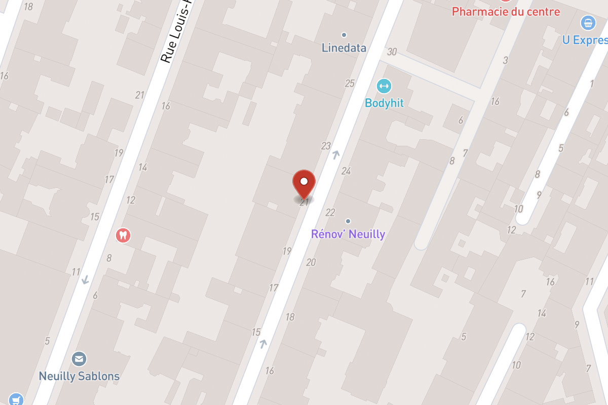 Plan de situation — 21 Rue d'Orléans