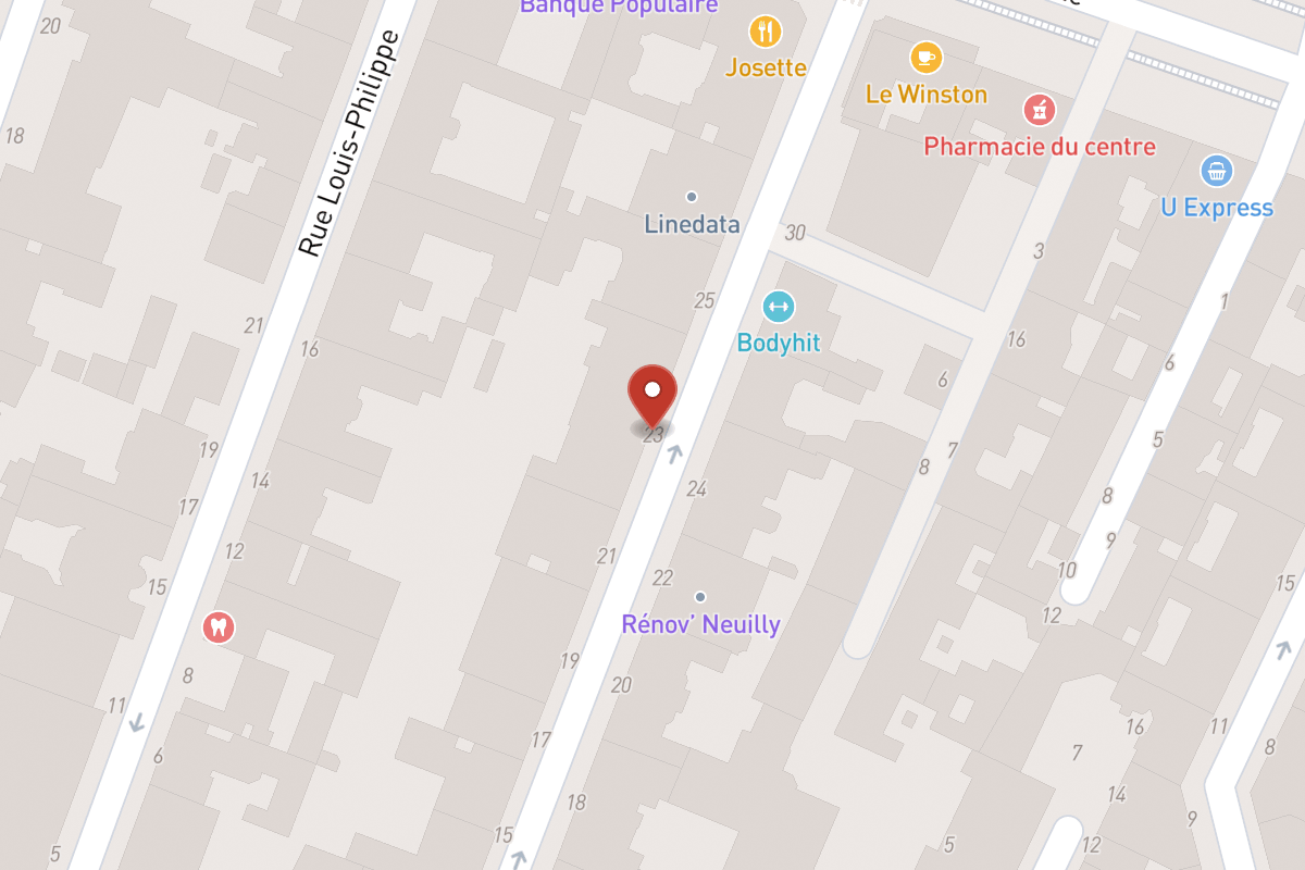 Plan de situation — 23 Rue d'Orléans