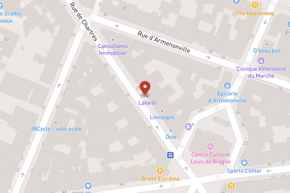Plan de situation — 20 Rue de Chartres