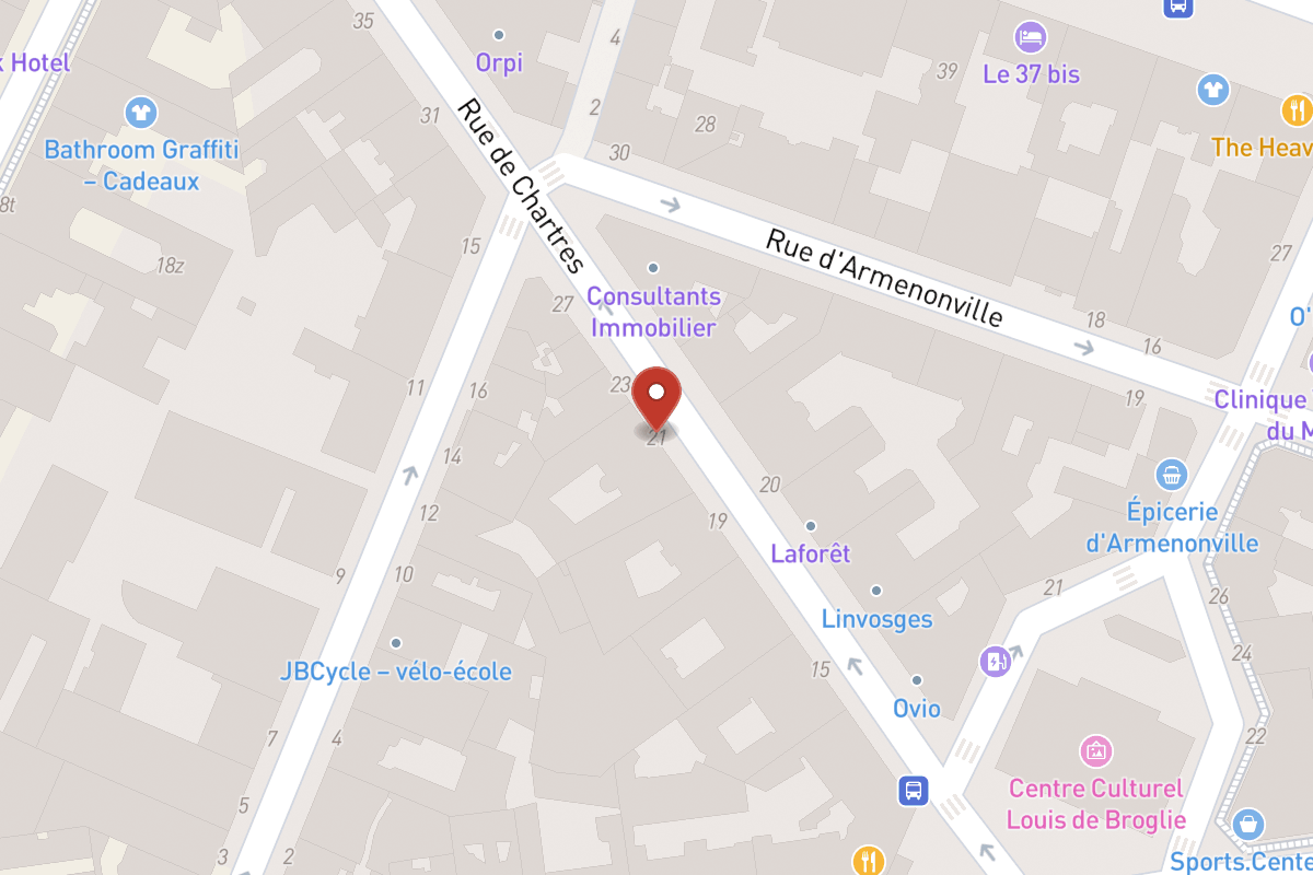 Plan de situation — 21 Rue de Chartres
