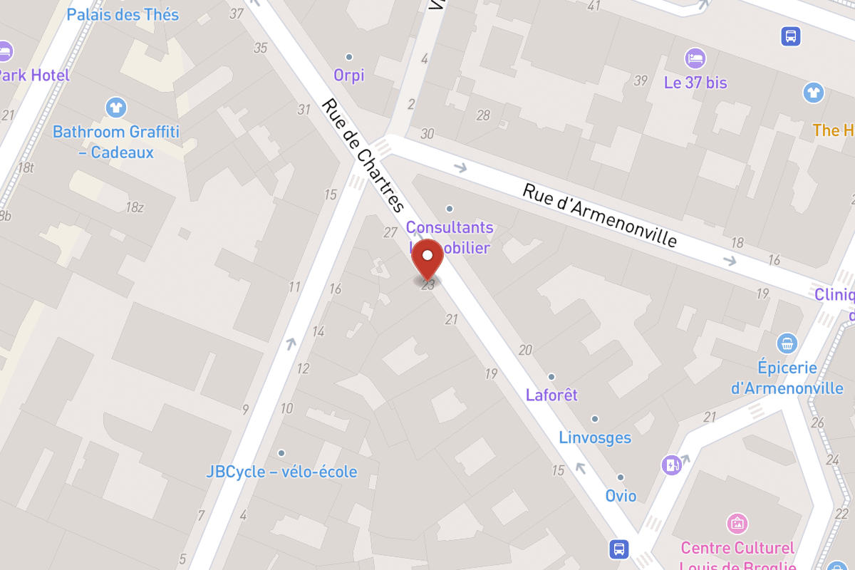 Plan de situation — 23 Rue de Chartres