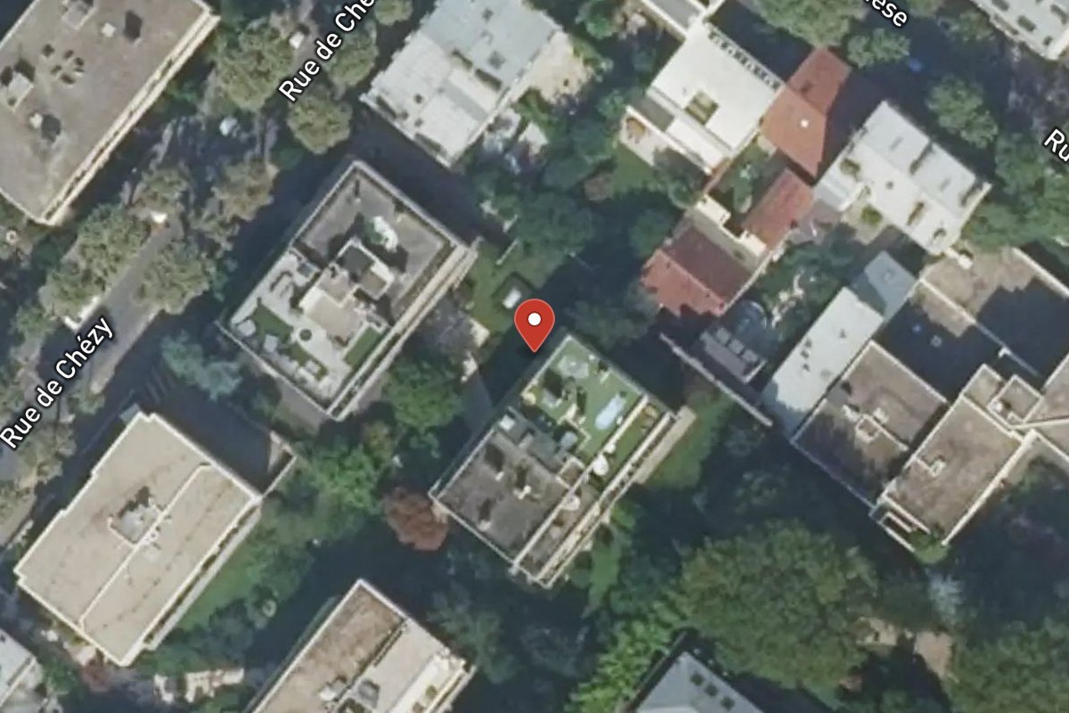 Vue satellite — 11 Rue de Chézy