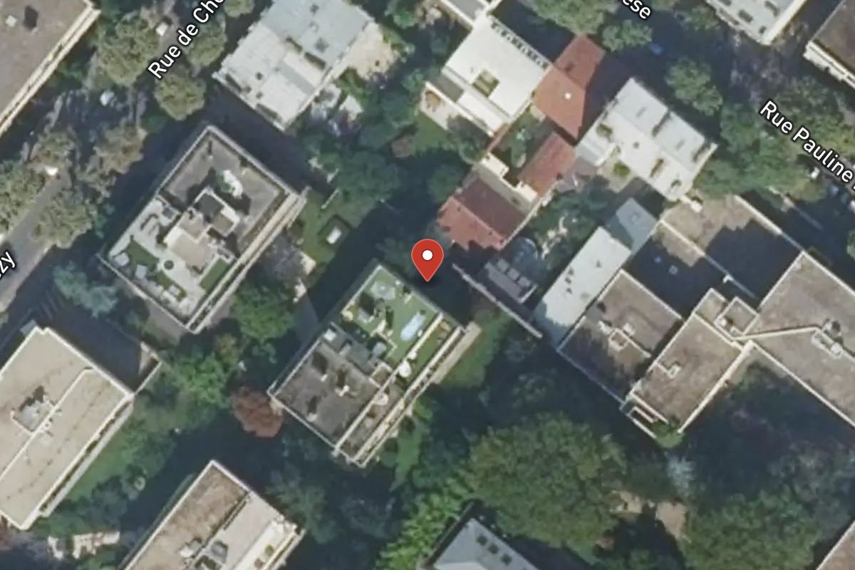 Vue satellite — 12 Rue de Chézy