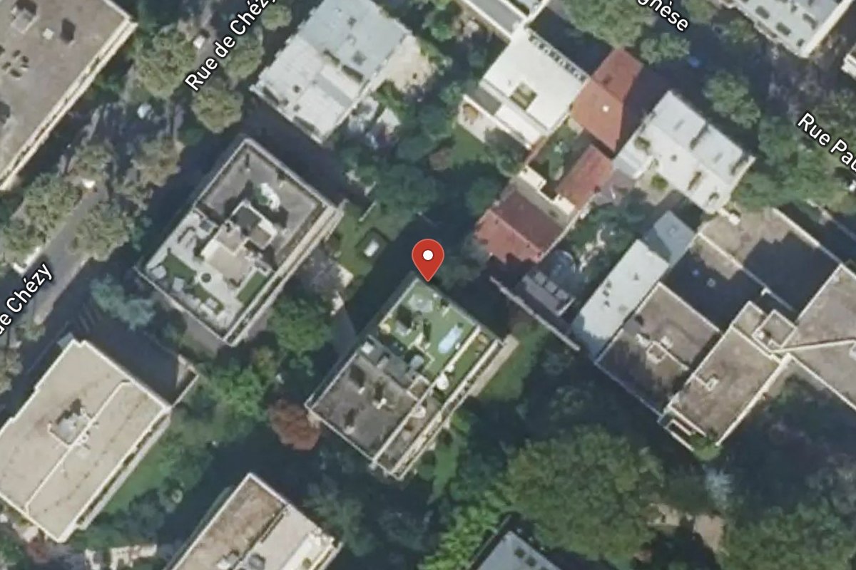 Vue satellite — 13 Rue de Chézy