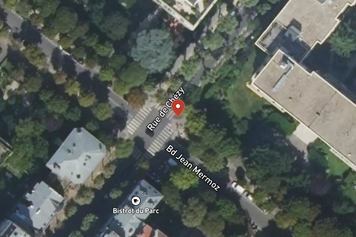 Vue satellite — 14 Rue de Chézy