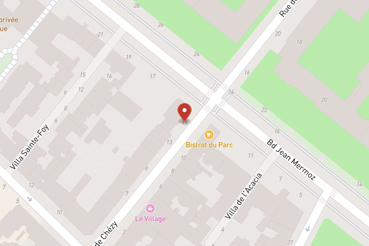 Plan de situation — 15 Rue de Chézy