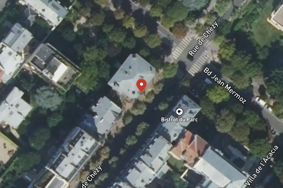 Vue satellite — 15 Rue de Chézy