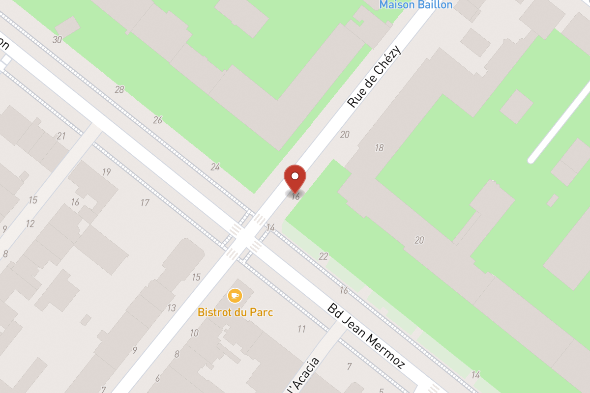 Plan de situation — 16 Rue de Chézy