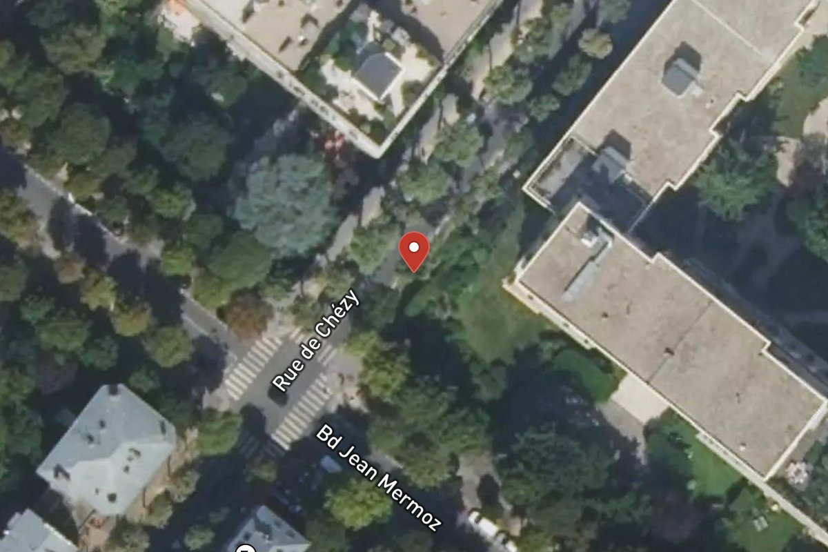 Vue satellite — 16 Rue de Chézy