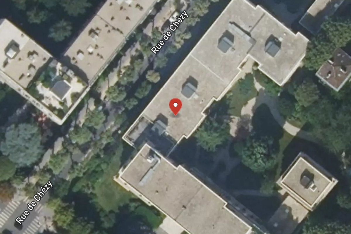 Vue satellite — 18 Rue de Chézy