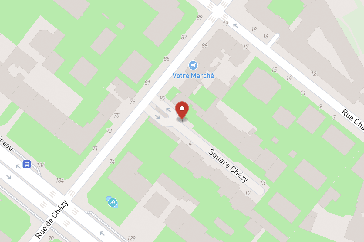 Plan de situation — 1 Rue de Chézy