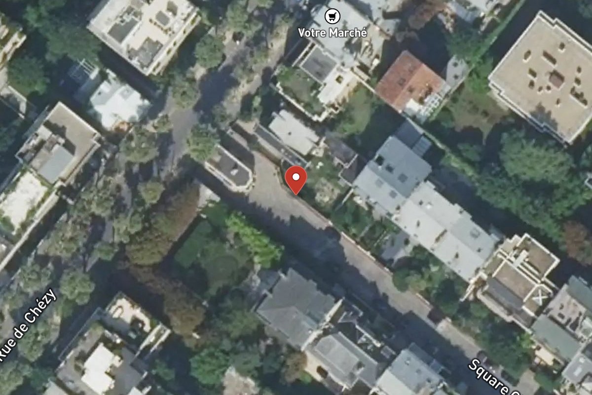 Vue satellite — 1 Rue de Chézy