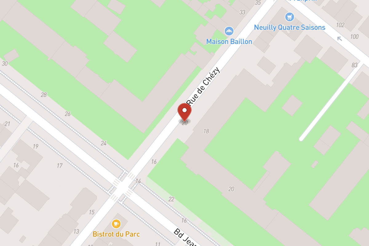 Plan de situation — 20 Rue de Chézy
