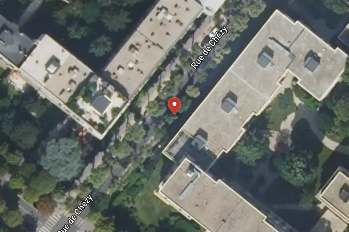 Vue satellite — 20 Rue de Chézy