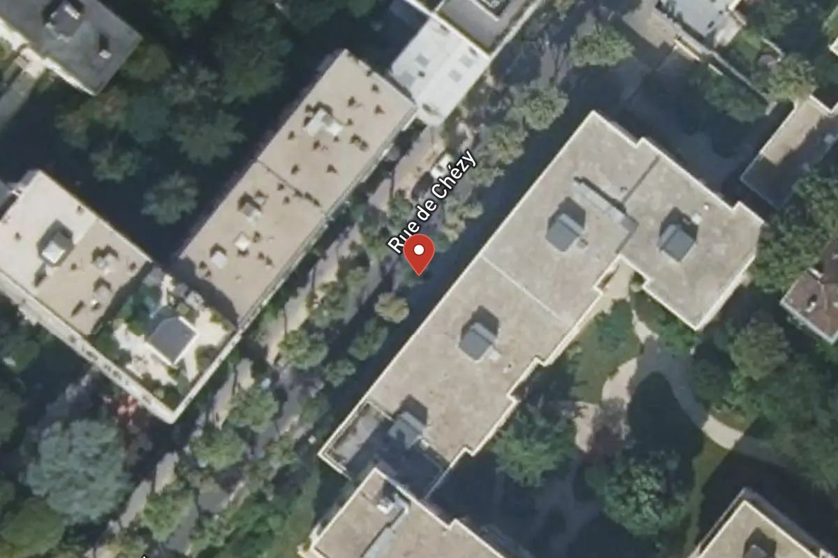 Vue satellite — 22 Rue de Chézy