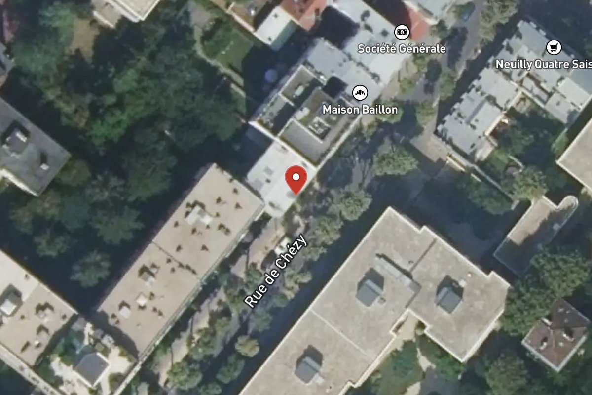 Vue satellite — 25 Rue de Chézy