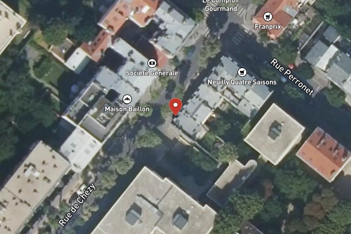 Vue satellite — 26 Rue de Chézy